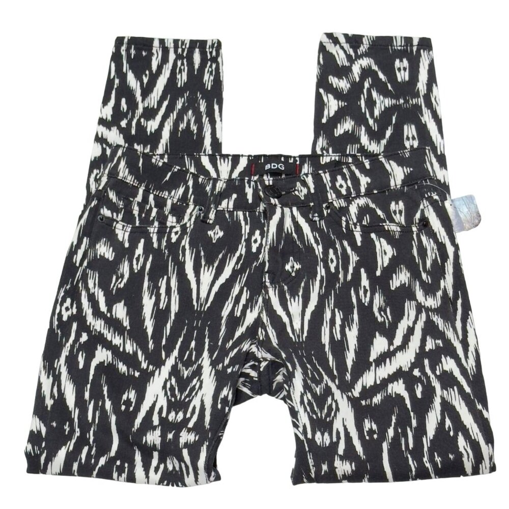 BDG ANTHOPOLOGIE Women's Pants B&W Mid Rise Skinny Twig Ankle Size 26 W 29 L